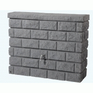 Cuve décorative mur rocky - 400l - gris granite
