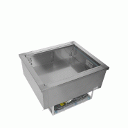 Cuve réfrigérée avec groupe intégré - Froid ventilé - 2 GN 1/1 - 64 L | Tefcold