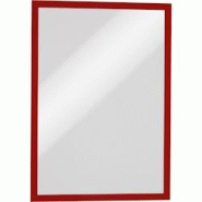 DURABLE Cadre d'information DURAFRAME MAGNETIC 486803 A3 rt 5 pcs/paquet. - rouge plastique 486803