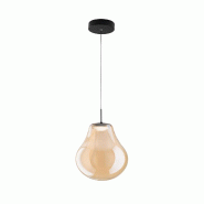 Fabas Luce Suspension Led Noa 14W 1510Lm, Température 2700-4000K, Variable, Structure Métal Et Verre Borosilicate, Élégante Finition De Couleur Am
