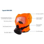 H 900 abek - masque d'évacuation - spasciani - adaptés à une évacuation de 15 minutes