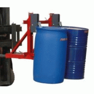 Pince automatique universelle - 2 fûts - 500-1000 kg - Manutention verticale - Brevetée