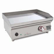 Plancha électrique lisse en CHROME - L600 | Arilex - 60PECN