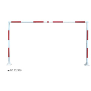 Portique universel fixe avec une traverse coulissante entre les 2 barres - Hauteur 2,2 à 4,5 m (réglable)