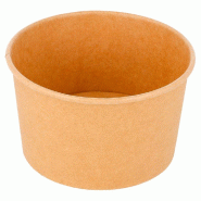 Pot à glace en carton kraft 240ml Ø9,4x5,5cm - par 2000