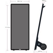 Stop Trottoir Digital Intérieur 69 pouces - Moniteur mode portrait avec verre trempé antireflet et batterie 10h_1