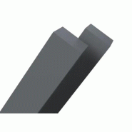 Tube carré PP gris 35x35x3 mm - Référence 42TC0103503503 - Longueur 6 mL