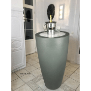 3 en 1 : pots de fleur, vases décoratifs, mange-debout - fabriquée en France - PMUHDVL-PU01_0