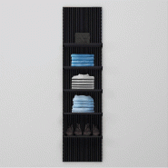 Élément de départ Vertigo noir/noir 5 tablettes L60xH240cm