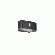 Applique murale solaire LED 6W 700lm 4000K noir IP44 détecteur de mouvement - TRIO - BILBAO - R23336202 - noir plastique 4017807648058