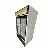 Armoire vitrée 2 portes d'occasion - 686L - Néon 120mm - Compresseur neuf - 1101x770x1980mm Armoire vitrée 2 portes d'occasion - 686L - Néon 120mm - Compresseur neuf - 1101x770x1980mm