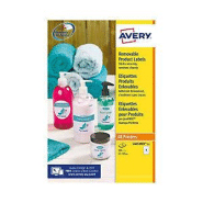 Avery L4852REV Etiquettes enlevables blanches rondes D.63,5 mm - 200 étiquettes Avery L4852REV Etiquettes enlevables blanches rondes D.63,5 mm - 200 étiquettes
