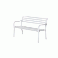 Banc public 2 places - acier blanc - 320kg - 128cm de longueur Banc public 2 places - acier blanc - 320kg - 128cm de longueur