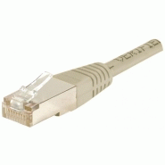 Cordon rj45 catégorie 5e f/utp gris - 1 m 857310