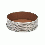DE BUYER - moule rond inox perfore fond demontable ø20x6.5 - inox 10-321320