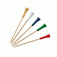 ECOLOMIQUE - 100 Pcs - Pic bambou décor golf - 12 cm, couleurs assorties - ECO210BBGOLF12 - Bambou ECO210BBGOLF12 ECOLOMIQUE - 100 Pcs - Pic bambou décor golf - 12 cm, couleurs assorties - ECO210BBGOLF12 - Bambou ECO210BBGOLF12