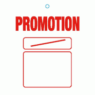 Etiquette à trou promotion Contemporain 48x66mm - par 500