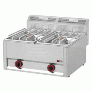 Fourneau à gaz 2x brûleur sans soubassement SP 62 GLS - Redfox - 0605848289114 Fourneau à gaz 2x brûleur sans soubassement SP 62 GLS - Redfox - 0605848289114