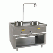Fourneau wok 2 bruleurs asia iv-ce  BERTRAND