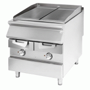 Grill électrique inox triphasée à poser avec zone de cuisson viande... - PVS7080GRACQE