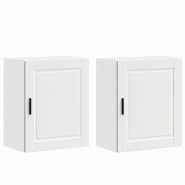 Helloshop26 - Lot de 2 armoires murales de cuisine optimisent espace rangement 50 x 31 x 60 cm en bois d'ingénierie blanc 02_0050343 - blanc Bois mas
