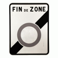 Panneau de Sortie de Zone à Faibles Emissions (ZFE) - B57 - Signalisation de fin de restriction pour véhicules polluants Panneau de Sortie de Zone à Faibles Emissions (ZFE) - B57 - Signalisation de fin de restriction pour véhicules polluants