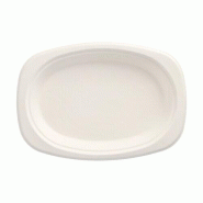 Papstar 50 assiette, canne à sucre "pure" ovale 23 cm x 16 cm x 2 cm blanc - blanc Matériau naturel 4002911897409 Papstar 50 assiette, canne à sucre "pure" ovale 23 cm x 16 cm x 2 cm blanc - blanc Matériau naturel 4002911897409
