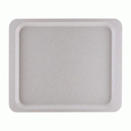 Plateau de service en polyester GN1/2 gris moucheté - 325 x 265 x 17 mm - ROLTEX - 0615402135863