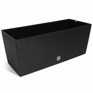 Prosperplast - Jardinière Rato 30 litres avec arrosage, anthracite, 60x25x24 cm - noir plastique ZA698