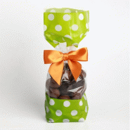 Sachet confiseur imprimé 12 x 26 cm avec fond carton - par 100