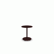 Table de café ronde 60x60 BOLT - bordeaux
