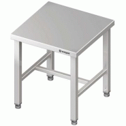Table de travail inox reforcé centrale sans étagères 1000x800x900 à... - P930088100