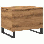 VidaXL Table basse chêne artisanal 60x44,5x45 cm bois d'ingénierie Modèle Sérénité Royale - 857441