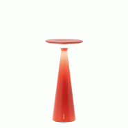 Zafferano Damina - Lampe de table LED rechargeable, variateur, autonomie 8 h, IP65 - Sans fil, finition aluminium rouge - rouge 8054040724862