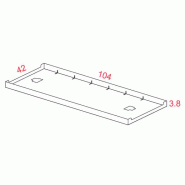 Goulotte passe-câbles pour table Twist d'Actiu - métal noir - L104 x P42 x H3.8 cm - Garantie 2 ans Goulotte passe-câbles pour table Twist d'Actiu - métal noir - L104 x P42 x H3.8 cm - Garantie 2 ans