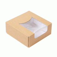 Boîte kraft The Pack carton ondulé nano micro 10x10x4cm - par 50