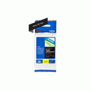 Brother Cassette de ruban, laminée, 36 mm / 8 m, blanc sur noir, mat - TZE-M365