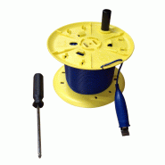 CHAUVIN ARNOUX - Bobine de câble Bleu longueur 100m pour kit de terre 3 pôles/4 pôles - Résistivité