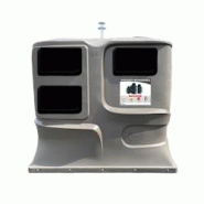 Colonne aérienne d'apport volontaire 4m3 kinshofer pehd lila-lot de 4 - noir 0727156534370 Colonne aérienne d'apport volontaire 4m3 kinshofer pehd lila-lot de 4 - noir 0727156534370