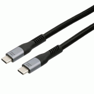 EXSYS EX-K1598-1.0 Câble USB 4.0 Connecteur USB-C, 5 A, 40Gbit/s, 240W , noir, 1 m