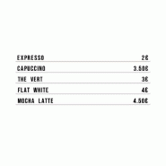 Hungry Club Letter Board « Le Minimaliste » - Lettres noires - Rails blancs - Small pack - plastique LB-M-LN-RB-SP