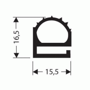 Joint pvc plat sans aimant pour meubles frigos jpf-008_0