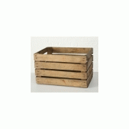 M20053302 - caisse en bois style caisse à fruits - wadiga - h30 x l50 x pr40