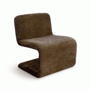 Now's Home - fauteuil en tissu chenille cacao 63x66x73cm axo - 3256391057162 Now's Home - fauteuil en tissu chenille cacao 63x66x73cm axo - 3256391057162