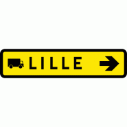 Panneau de signalisation temporaire KD43d - présignalisation d'itinéraire de déviation Panneau de signalisation temporaire KD43d - présignalisation d'itinéraire de déviation