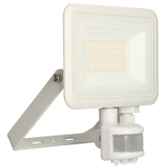 Projecteur mural kreon 2 - ip44, 20w, 4000k, 2000lm, blanc - détecteur ir