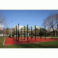 Street Workout DAMAPRO - Station Spot 1 en acier galvanisé thermolaqué pour parc sportif plein air Street Workout DAMAPRO - Station Spot 1 en acier galvanisé thermolaqué pour parc sportif plein air