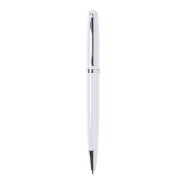 Stylo bille en aluminium recyclé - encre bleue - couleur blanche - 19g Stylo bille en aluminium recyclé - encre bleue - couleur blanche - 19g