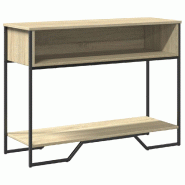 Table console chêne sonoma 100x35x74,5 cm bois d'ingénierie Modèle Atlas Infinite Horizon - 848530