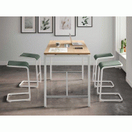 Table haute bois blanc pas cher en bois Table haute bois blanc pas cher en bois